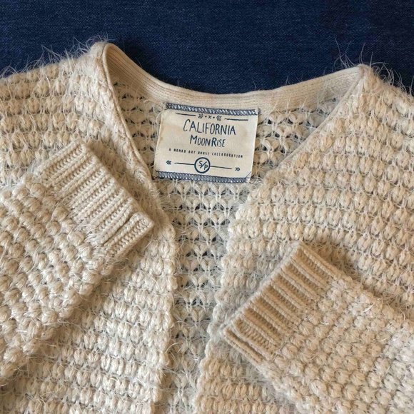 Fuzzy Soft Weave Cardigan, Size S - Picture 1 of 6